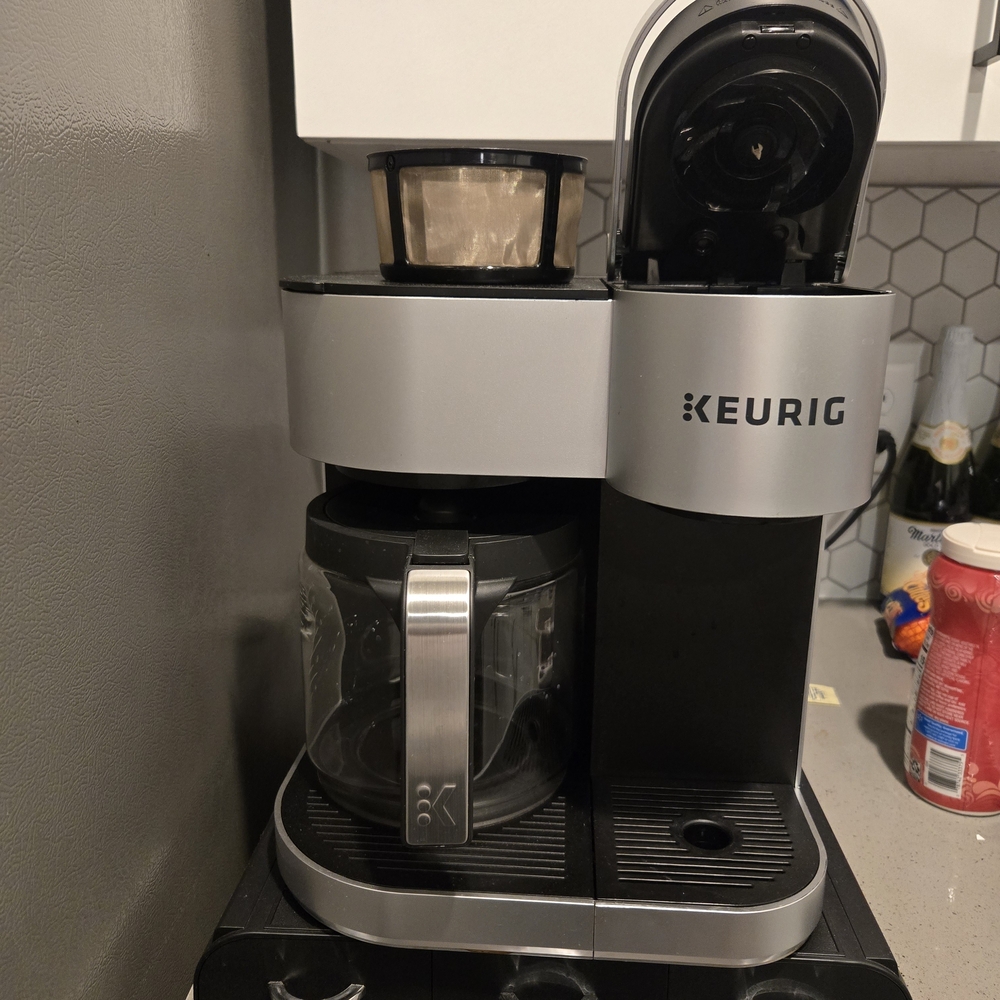 Keurig Silver and Black Coffee Maker